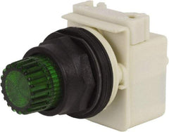 Schneider Electric - 30mm Mount Hole, Extended Straight, Pushbutton Switch Only - Green Pushbutton, Momentary (MO) - All Tool & Supply