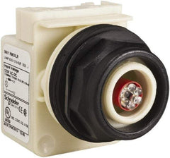 Schneider Electric - 120 V LED Indicating Light - Round Lens, Screw Clamp Connector, Corrosion Resistant, Dust Resistant, Oil Resistant - All Tool & Supply