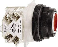 Schneider Electric - 30mm Mount Hole, Flush, Pushbutton Switch with Contact Block - Octagon, Multicolor Pushbutton, Momentary (MO) - All Tool & Supply