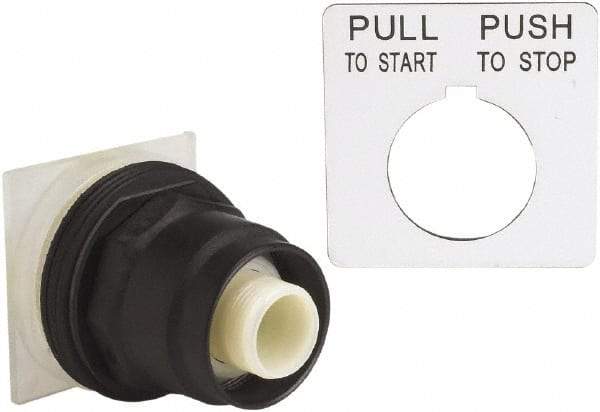 Schneider Electric - 30mm Mount Hole, Extended Straight, Pushbutton Switch Only - Maintained (MA) - All Tool & Supply