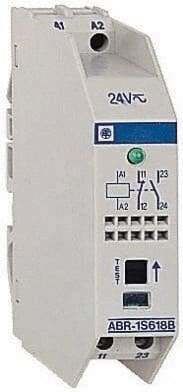 Schneider Electric - 8 Milliamp, NO/NC Configuration, Interface Relay Module - DIN Rail Mount, 23 to 104°F, 115 to 127 VAC - All Tool & Supply