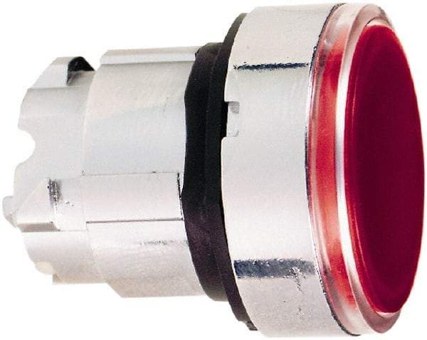 Schneider Electric - 22mm Mount Hole, Flush, Pushbutton Switch Only - Round, Red Pushbutton, Nonilluminated, Momentary (MO) - All Tool & Supply