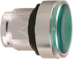 Schneider Electric - 22mm Mount Hole, Flush, Pushbutton Switch Only - Round, Green Pushbutton, Nonilluminated, Momentary (MO) - All Tool & Supply