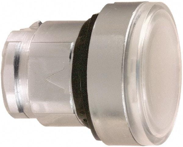 Schneider Electric - 22mm Mount Hole, Flush, Pushbutton Switch Only - Round, White Pushbutton, Nonilluminated, Momentary (MO) - All Tool & Supply