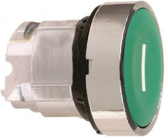 Schneider Electric - 22mm Mount Hole, Flush, Pushbutton Switch Only - Round, Green Pushbutton, Nonilluminated, Momentary (MO) - All Tool & Supply