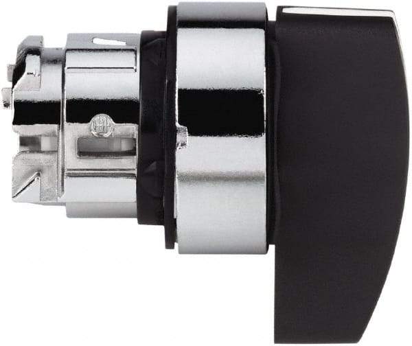 Schneider Electric - 22mm Mount Hole, 2 Position, Handle Operated, Selector Switch - Black, Momentary (MO), Nonilluminated, Shock, Vibration and Water Resistant - All Tool & Supply