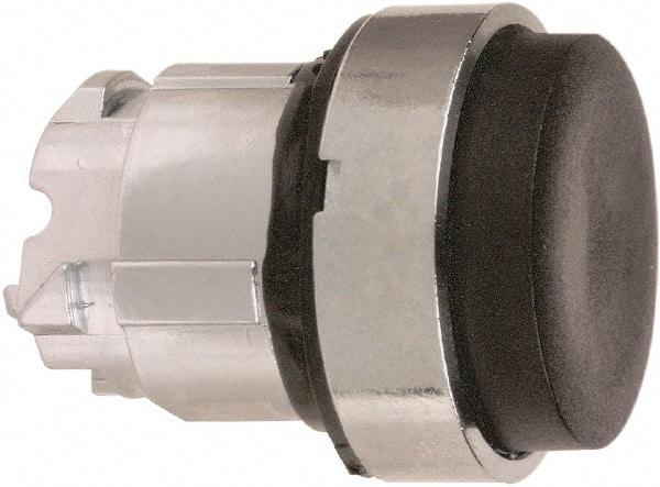 Schneider Electric - 22mm Mount Hole, Extended Straight, Pushbutton Switch Only - Round, Black Pushbutton, Nonilluminated, Momentary (MO) - All Tool & Supply