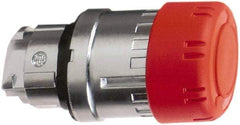 Schneider Electric - 22mm Mount Hole, Extended Mushroom Head, Pushbutton Switch Only - Round, Red Pushbutton, Maintained (MA), Momentary (MO) - All Tool & Supply