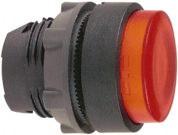 Schneider Electric - 22mm Mount Hole, Extended Straight, Pushbutton Switch Only - Round, Red Pushbutton, Illuminated, Momentary (MO) - All Tool & Supply