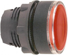 Schneider Electric - 22mm Mount Hole, Flush, Pushbutton Switch Only - Round, Red Pushbutton, Illuminated, Momentary (MO) - All Tool & Supply