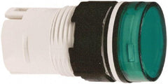 Schneider Electric - Green Lens LED Pilot Light - Round Lens, Shock Resistant, Vibration Resistant - All Tool & Supply