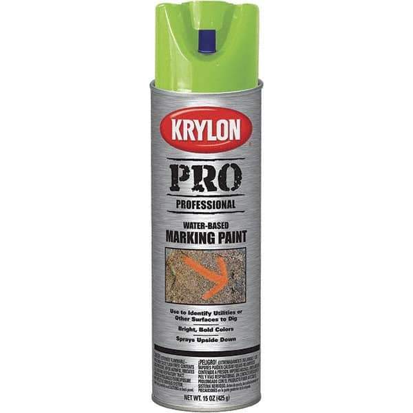 Krylon - 15 fl oz Green Marking Paint - Water Base Formula - All Tool & Supply