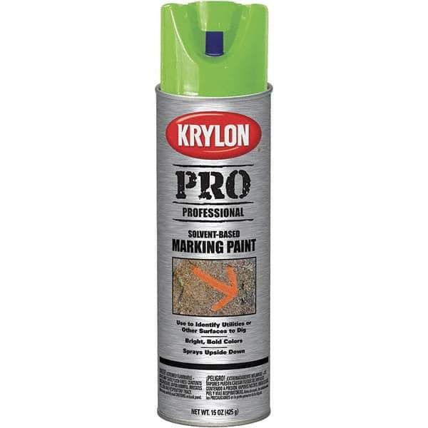 Krylon - 15 fl oz Green Marking Paint - Solvent Base Formula - All Tool & Supply