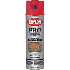 Krylon - 15 fl oz Red Marking Paint - Solvent Base Formula - All Tool & Supply