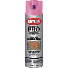 Krylon - 15 fl oz Pink Marking Paint - Solvent Base Formula - All Tool & Supply