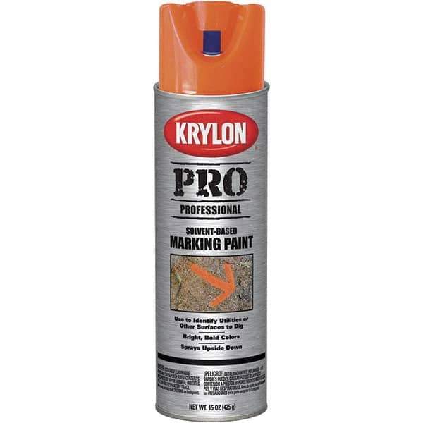 Krylon - 15 fl oz Orange Marking Paint - Solvent Base Formula - All Tool & Supply