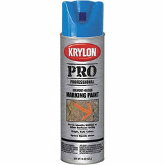 Krylon - 15 fl oz Blue Marking Paint - Solvent Base Formula - All Tool & Supply