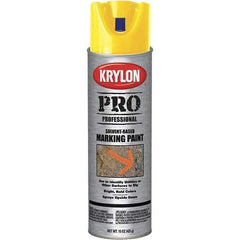 Krylon - 15 fl oz Yellow Marking Paint - Solvent Base Formula - All Tool & Supply