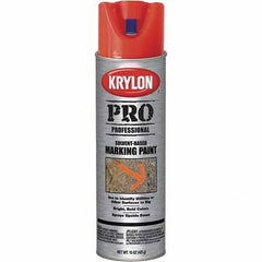 Krylon - 15 fl oz Red/Orange Marking Paint - Solvent Base Formula - All Tool & Supply