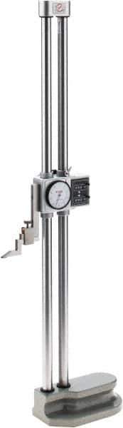 SPI - 24" Stainless Steel Dial Height Gage - 0.001" Graduation, Accurate to 0.002", Dial and Counter Display - All Tool & Supply