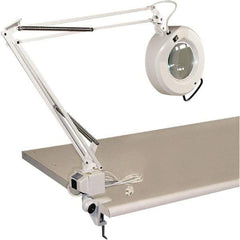 Proline - 45" Arm, Spring Suspension, Bracket Mount, Fluorescent, White, Magnifying Task Light - 22 Watts, 3 Diopter Magnification - All Tool & Supply