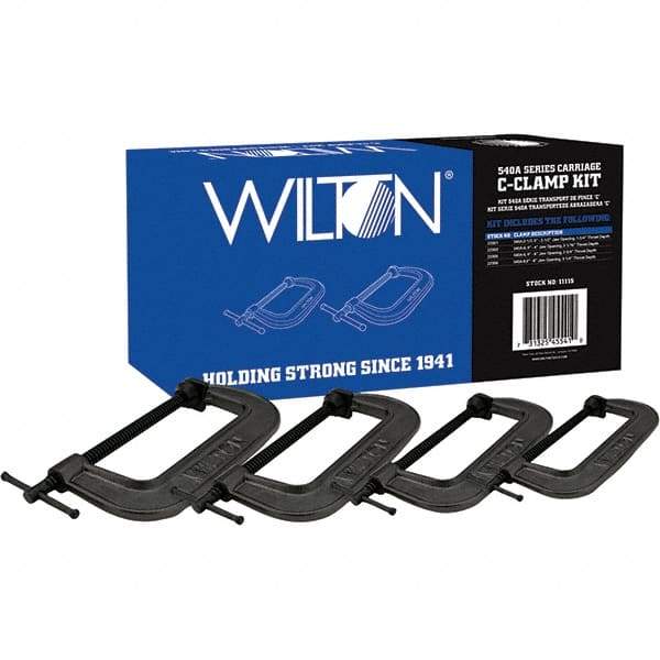 Wilton - C-Clamp & Cantilever Clamp Sets Clamp Type: Standard C-Clamp Type: Kit - All Tool & Supply