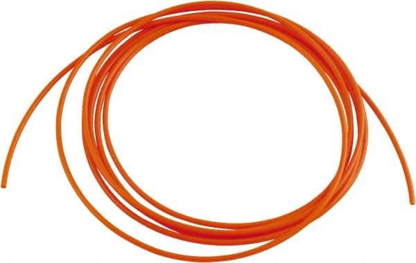 Acorn Engineering - 0.065" ID x 1/8" OD, 0.03" Wall Thickness, 10' Long, Polyethylene Tube - Orange - All Tool & Supply