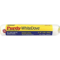 Purdy - 3/8" Nap, 12" Wide Paint Roller Cover - Smooth to Semi-Smooth Texture, Woven Dralon Fabric - All Tool & Supply