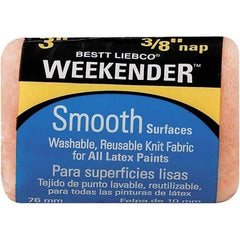 Bestt-Liebco - 3/8" Nap, 3" Wide Paint Roller Cover - Smooth Texture, Polyester - All Tool & Supply