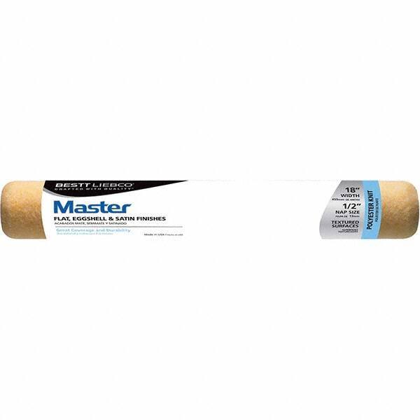 Bestt-Liebco - 1/2" Nap, 18" Wide Paint Roller Cover - Smooth Texture, Polyester - All Tool & Supply