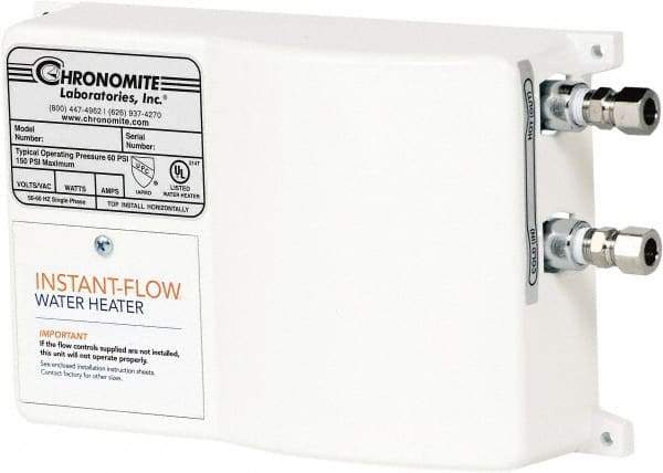 Chronomite - 277 Volt Electric Water Heater - 8.31 KW, 30 Amp, 10 Wire Gauge - All Tool & Supply