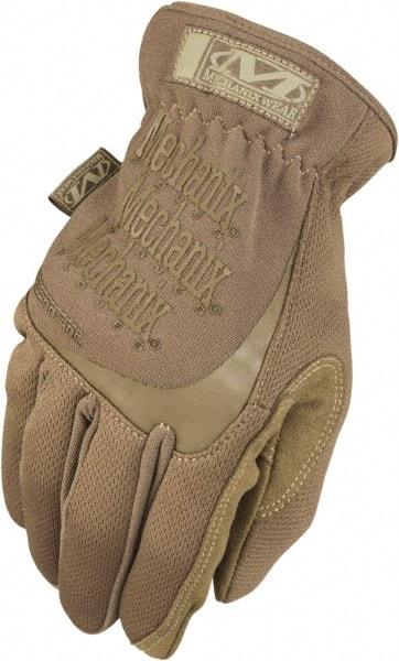 Mechanix Wear - Size M Military Work Gloves - For Mechanic's & Lifting, Uncoated, Elastic Band Cuff, Coyote, Paired - All Tool & Supply