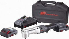 Ingersoll-Rand - 3/8" Drive 20 Volt Angled Cordless Impact Wrench & Ratchet - 1,900 RPM, 3,000 BPM, 180 Ft/Lb Torque, 2 Lithium-Ion Batteries Included - All Tool & Supply