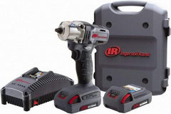 Ingersoll-Rand - 1/2" Drive 20 Volt Pistol Grip Cordless Impact Wrench & Ratchet - 1,700 RPM, 2,900 BPM, 160 Ft/Lb Torque, 2 Lithium-Ion Batteries Included - All Tool & Supply