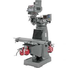 Jet - 9 x 49" 3 hp 230/460V Variable Speed Pulley Control 3 Phase Knee Milling Machine - All Tool & Supply