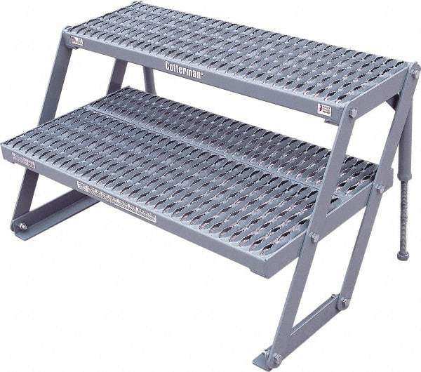 Cotterman - 23" 2 Step Platform - Work Platform, 800 Lb Capacity, 38" Base Width x 21" Base Depth - All Tool & Supply