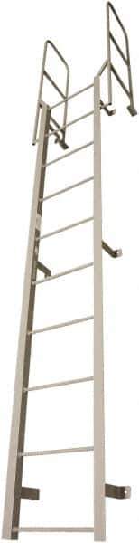 Cotterman - 186" 13 Step Fixed Ladder - Dock Ladder, 300 Lb Capacity, 27" Base Width x 18" Base Depth - All Tool & Supply