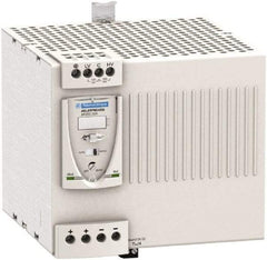 Schneider Electric - 480 Watt, 20 Amp, 100 to 120 VAC, 200 to 240 VAC Input, 24 VDC Output, DIN Rail Power Supply - Screw Connection, 165mm Wide x 155mm Deep x 143mm High, 88-100% Efficiency, Green LED Output, Red LED Output - All Tool & Supply