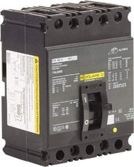 Square D - 45 Amp, 250 VDC, 480 VAC, 3 Pole, Panel Mount Molded Case Circuit Breaker - Thermal Magnetic Trip, 18 kA at 480/600 VAC Breaking Capacity, 12-1/0 (Aluminum), 14-1/0 (Copper) AWG, 4.13 Inch Deep x 6 Inch High x 4-1/2 Inch Long - All Tool & Supply