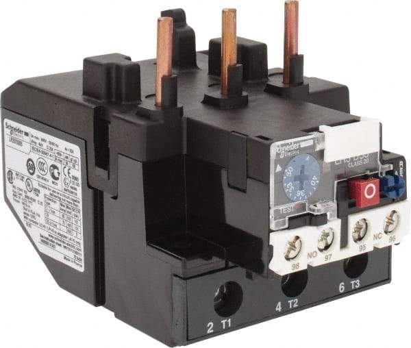 Schneider Electric - 30 to 40 Amp, 690 VAC, Thermal IEC Overload Relay - Trip Class 20, For Use with LC1D80 and LC1D95 - All Tool & Supply