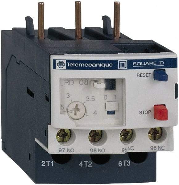 Schneider Electric - 9 to 13 Amp, 690 VAC, Thermal IEC Overload Relay - Trip Class 10A, For Use with LC1D12 and LC1D38 - All Tool & Supply