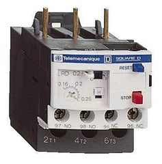 Schneider Electric - 0.16 to 0.25 Amp, 690 VAC, Thermal IEC Overload Relay - Trip Class 10A, For Use with LC1D09 and LC1D38 - All Tool & Supply