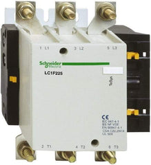 Schneider Electric - 3 Pole, 225 Amp at 440 VAC and 315 Amp at 440 VAC, Nonreversible IEC Contactor - Bureau Veritas, CCC, CSA, DNV, EN/IEC 60947-1, EN/IEC 60947-4-1, GL, JEM 1038, LROS, RINA, RMRoS, RoHS Compliant, UL Listed - All Tool & Supply