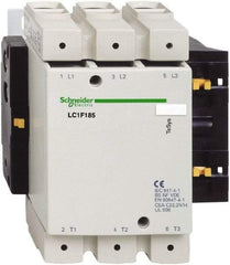 Schneider Electric - 3 Pole, 127 Coil VAC at 50-400 Hz and 127 Coil VDC, 170 Amp at 440 VAC, 185 Amp at 440 VAC and 275 Amp at 440 VAC, Nonreversible IEC Contactor - All Tool & Supply