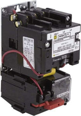 Square D - 24 Coil VAC at 60 Hz, 9 Amp, Nonreversible Open Enclosure NEMA Motor Starter - 3 Phase hp: 1-1/2 at 200 VAC, 1-1/2 at 230 VAC, 2 at 460 VAC, 2 at 575 VAC - All Tool & Supply