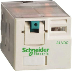 Schneider Electric - 3,750 VA Power Rating, Electromechanical Plug-in General Purpose Relay - 15 Amp at 250 VAC & 28 VDC, 3CO, 24 VDC - All Tool & Supply