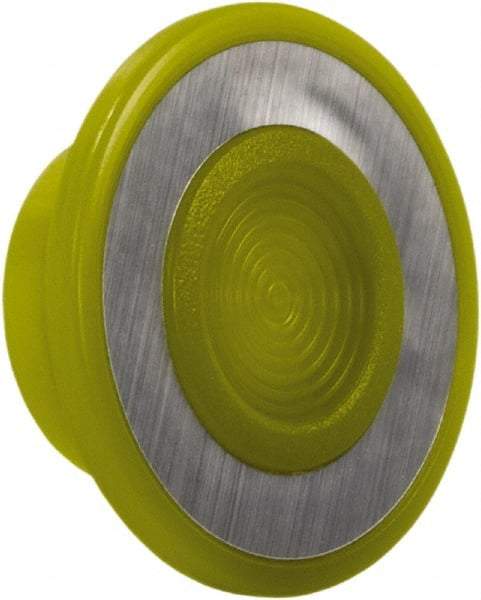 Schneider Electric - Extended Mushroom Head Pushbutton Switch Cap - Yellow, Illuminated - All Tool & Supply