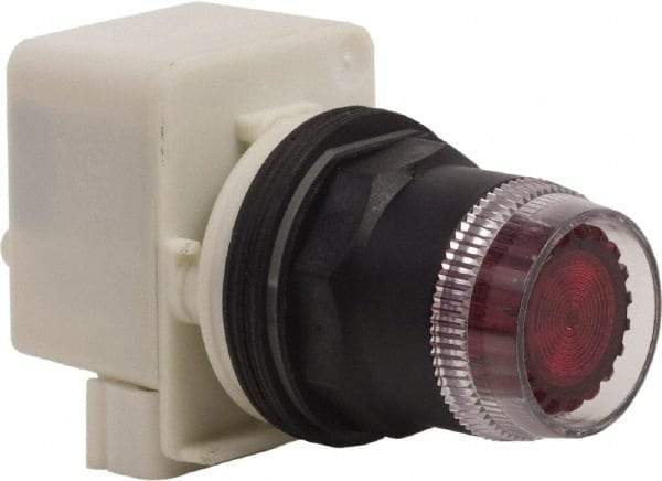 Schneider Electric - 30mm Mount Hole, Extended Straight, Pushbutton Switch Only - Red Pushbutton, Momentary (MO) - All Tool & Supply