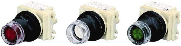 Square D - Flush Pushbutton Switch Operator - Round Button, Incandescent Lamp, Illuminated - All Tool & Supply