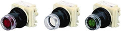 Square D - Flush Pushbutton Switch Operator - Round Button, Incandescent Lamp, Illuminated - All Tool & Supply